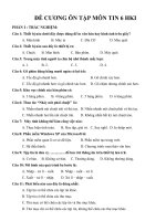 De cuong on tap tin hoc 6 HKI nam hoc 20162017 