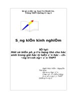 Một số biện pháp tạo hứng thú cho học sinh trong giờ học lý luận văn học – chương trình ngữ văn THPT 