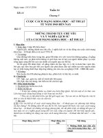 Giáo án tổng hợp  Lịch sử 9 tuần 14 