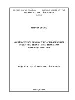 Nghiên cứu nội dung quy hoạch lâm nghiệp huyện như thanh   tỉnh thanh hóa 
