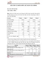 Bài tập tài chính kế toán số  (101) 