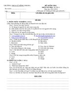 Đề kiểm tra 1 tiết môn tin lớp 9 (2) 