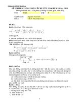 Đề thi học sinh giỏi môn toán 9 đa 