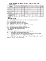 Đề thi học kì 1 môn tin lớp 9 có ma trận2016   2017 