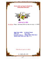 DÙNG sơ đồ TRONG VIỆC dạy học môn NGỮ văn THPT 