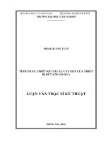 Tính toán, thiết kế cơ cấu cắt gọt của thiết bị rút lõi gỗ dừa 