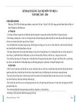 Kế hoạch giảng dạy bộ môn tin học 6   VNEN 