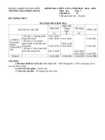 Đề kiểm tra lần 1 môn tin học lơp 7 