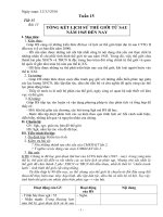 Giáo án tổng hợp  Lịch sử 9 tuần 15 