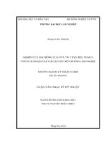 Nghiên cứu dao động của ô tô tải 5 tấn hiệu thaco foton FC50 khi vận chuyển ô tô trên đường lâm nghiệp 