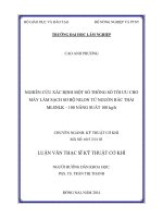 Nghiên cứu xác định một số thông số tối ưu cho máy làm sạch sơ bộ nilon từ nguồn rác thải MLSNLK   100 năng suất 100kg h 