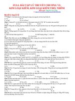 6,Full bài tập lý thuyết chương VI hóa học  12