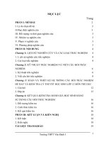 Sử dụng câu hỏi trắc nghiệm khách quan trong dạy và kiểm tra lý thuyết môn thể dục lớp 12 