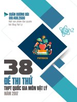 Tuyển tập 38 Đề thi thử môn Vật Lý năm 2017 có lời giải chi tiết