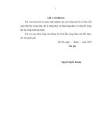 Phản ứng của quần xã chim hoang dã với tính không đồng nhất của sinh cảnh tại khu vực thị trấn xuân mai 