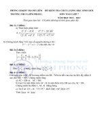 Đề và đáp án thi học sinh giỏi toán 7 