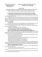 Chuyên đề đổi mới sinh hoạt tổ nhóm chuyên môn góp phần nâng cao chất lượng dạy học và đánh giá học sinh tiểu học 