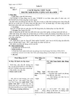 Giáo án tổng hợp  Lịch sử 9 Tuần 21 