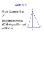 Giáo án bài giảng điện tử THCS Tiet 29luyen tap dien tich tam giac (1) 