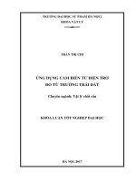 Ứng dụng cảm biến từ điện trở đo từ trường trái đất 