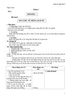 Giáo án tổng hợp  Lịch sử 6 tuần 1