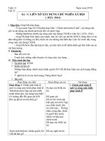 Giáo án tổng hợp  Lịch sử 8  tuần 13 