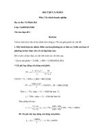 Bài tập tình huống tài chính doanh nghiệp (10) 