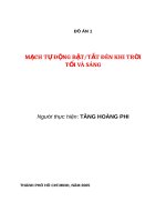 DO AN  DEN SANG TAT KHI TROI TOI SANG