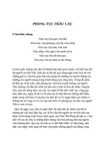 PHONG TỤC TRẦU CAU CỦA NGƯỜI VIỆT