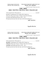 Mẫu thư mời họp phụ huynh học sinh