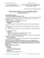 Sổ kế hoạch chủ nhiệm lớp 9