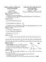 ĐỀ THI HK II (TOÁN 6) THAM KHẢO