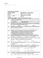 ĐỀ KIỂM TRA 1 TIẾT VẬT LÍ HKI 12 CÓ ĐÁP ÁN