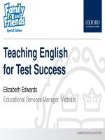 Family and friends special edition july 2016 professional development grade 2