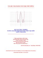 tương giao đồ thị hàm số đa thức bậc bốn (chứa tham số)