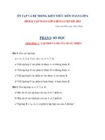 100 bài tập hệ thống kiến thức toán lớp 6