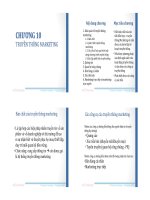 Chuong 10   truyen thong MKT 