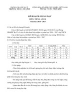 Kế hoạch dạy học Tiếng Anh 8 (1)