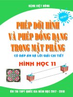 Bài tập phép dời hình và phép đồng dạng trong mặt phẳng có lời giải chi tiết  Đặng Việt Đông