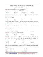 Bộ 200 đề thi thử môn toán file word có đáp án chi tiết