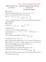 Đề thi HSG môn toán lớp 8 phòng GD & ĐT Tiền Hải, Thái Bình năm học 2016 - 2017