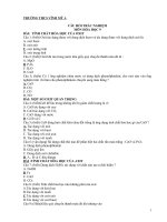 Ngân hàng để thi trắc nghiệm môn hoá học 9 có đáp án