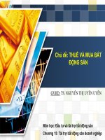 Bài dịch môn đầu tư và tài trợ bất động sản chương 15 tài trợ bất động sản doanh nghiệp thuê và mua bất động sản 