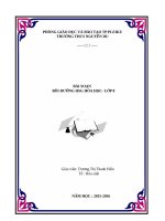 Bài soạn bồi dưỡng học sinh giỏi hóa 8   2015 2016 