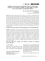 Nghiên cứu đề xuất giải pháp khoa học và công nghệ về hạ tầng cơ sở thủy lợi phục vụ phát triển cây nho lấy lá xuất khẩu tại tỉnh Bình Thuận