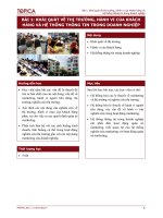 Bài 1: Khái quát về thị trường, hành vi của khách hàng và hệ thống thông tin trong doanh nghiệp