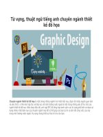 Từ vựng, thuật ngữ tiếng anh chuyên ngành thiết kế đồ họa 