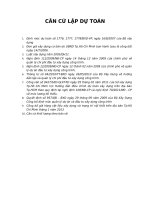 Bài tập dự toán xây dựng