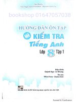 Bài tập tiếng anh 8 thí diem theo unit co dap an