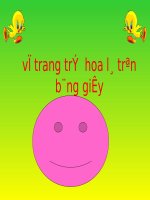 giáo án vẽ trang trí hoa lá